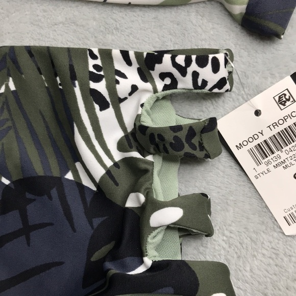 Bar III Tropical Print Bikini Women's size Small New - Picture 3 of 13